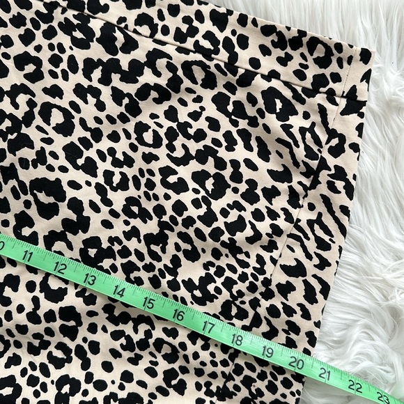 LOFT | Cheetah Print Skirt | Cream | Size 12 - Picture 9 of 11